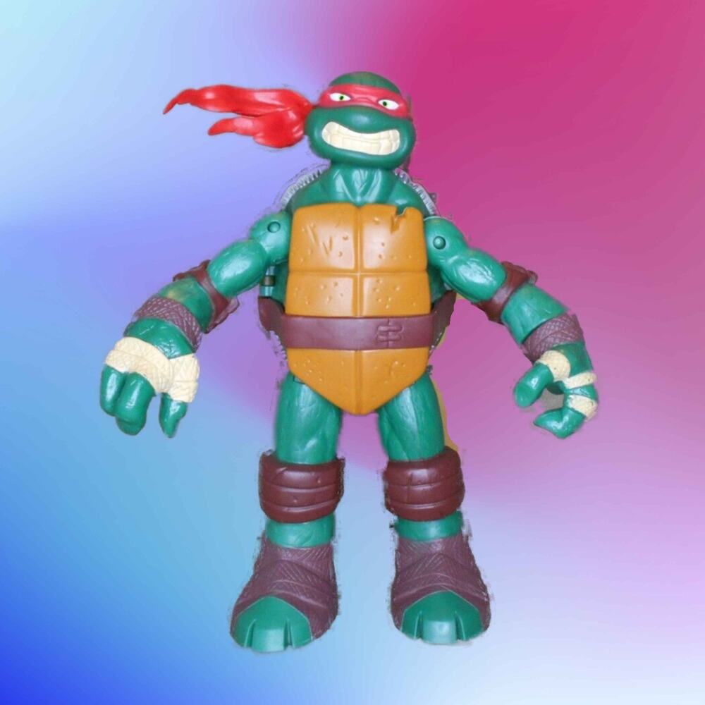 2012 TMNT Raphael Battle Shell Deluxe 10" Playmates Figure Teenage Mutant Ninja